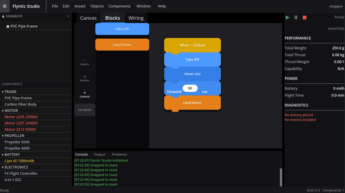 Block code and real code editor